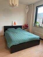 IKEA 2-persoons bedframe (140x200) te koop!, Ophalen, Gebruikt, Zwart, Tweepersoons