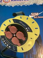 Haspel 50 meter 3 G anti spat 2950 w €49,-, Ophalen of Verzenden, Nieuw, Kabel of Snoer