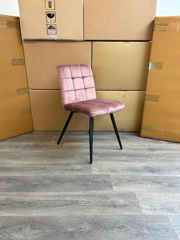 NIEUW Eetkamerstoelen Ziggy Velvet Velours Roze - Old Pink  beschikbaar voor biedingen