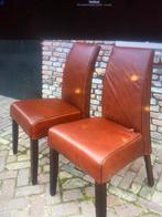 Lederen dining stoelen echt leer!, Ophalen of Verzenden
