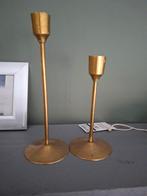 Goudkleurige kandelaars, Ophalen of Verzenden, Zo goed als nieuw, Metaal