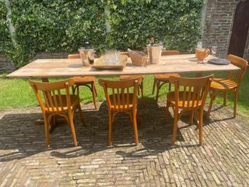 Table de Vendage Schragentafel Eettafel Tafel 245 cm. Frans beschikbaar voor biedingen