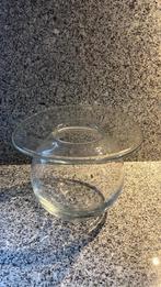 Glazen vaas met smalle opening, Ophalen, Wit, Minder dan 50 cm, Glas