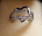 Hart saffier ring maat 18, 18 tot 19, Ut, Nieuw, Ophalen of Verzenden