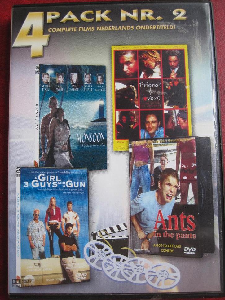 4 Pack Nr.2 (4 films op 1 DVD), Cd's en Dvd's, Dvd's | Overige Dvd's, Zo goed als nieuw, Boxset, Vanaf 16 jaar, Ophalen of Verzenden