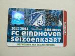 Businesscard  Eindhoven 2013/2014  Lichtblauwe achterkant, Verzamelen, Sportartikelen en Voetbal, Ophalen of Verzenden, Gebruikt