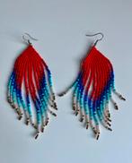Rode, lange oorbellen uit Ecuador - NIEUW!, Hangers, Nieuw, Ophalen of Verzenden, Glas
