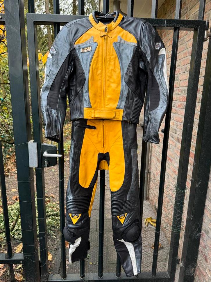 Leren Motor Combi Pak - Rev'it, Motoren, Kleding | Motorkleding, Combipak, Heren, Tweedehands, Ophalen of Verzenden