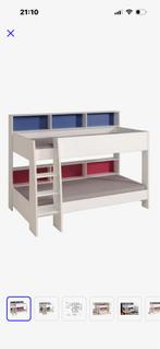 Wit stapelbed (Leo) met opbergvakken, in goed staat, Ophalen, Gebruikt, Stapelbed