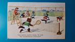 Katten poesen verkleed spelen tennis 1932, Verzamelen, Ansichtkaarten | Dieren, Ophalen of Verzenden, 1920 tot 1940, Gelopen, Hond of Kat