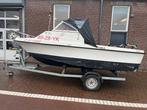 orka 500 visboot inclusief boottrailer, Watersport en Boten, Vis- en Consoleboten, Gebruikt, Overige brandstoffen