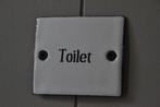 DEURBORDJE ~emaille vierkant Toilet~, Huis en Inrichting, Ophalen of Verzenden, Nieuw