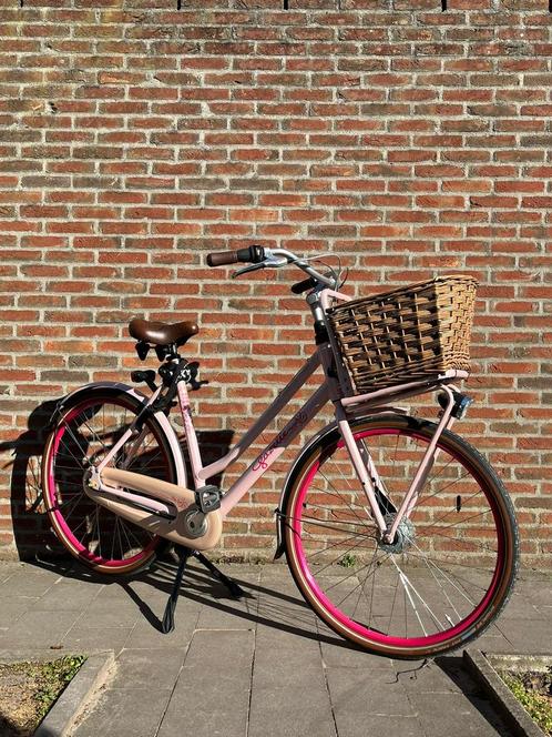 Gazelle miss grace roze incl mand en yepp kinderzitje, Fietsen en Brommers, Fietsen | Dames | Damesfietsen, Zo goed als nieuw