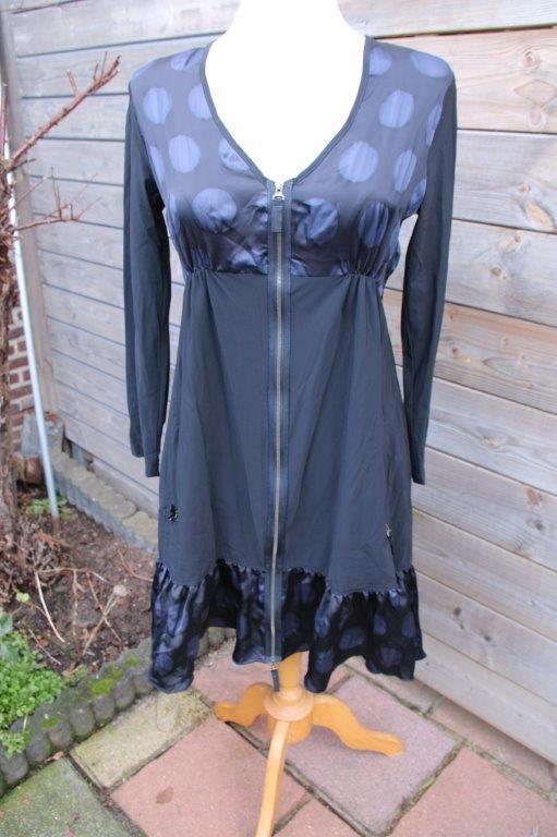 Jasje/ Jurk zwart/ blauw Indies mt T3 (M) Vaste prijs, Kleding | Dames, Jurken, Zo goed als nieuw, Maat 38/40 (M), Zwart, Knielengte