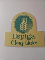 Origineel reclamebord van Espiga Citrus Week bier., Ophalen of Verzenden, Nieuw, Reclamebord, Plaat of Schild, Overige merken
