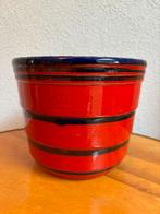 Retro bloempot Scheurich Keramik West-Germany 15x18 cm, Tuin en Terras, Rond, Ophalen of Verzenden, Zo goed als nieuw, Aardewerk