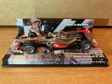 ✅ Jenson Button 1:43 Winner Australian GP 2010 Mclaren F1 beschikbaar voor biedingen