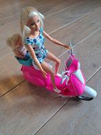 Barbie met Scooter en Babypop, Ophalen, Zo goed als nieuw, Barbie