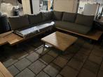 Houten loungeset nu €550 was €1200, Tuin en Terras, Ophalen, Nieuw