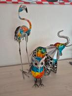 Beeldjes olifant uil flamingo, Ophalen of Verzenden