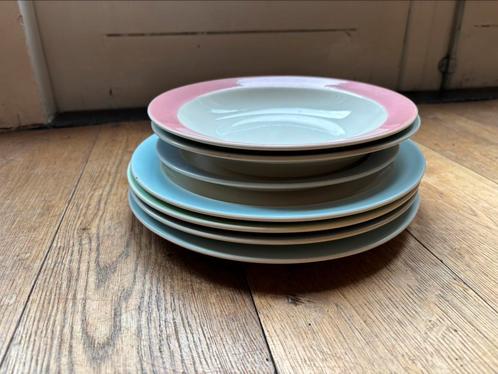 Setjes borden Sphinx Maastricht pastel, Huis en Inrichting, Keuken | Servies, Zo goed als nieuw, Bord(en), Overige stijlen, Porselein