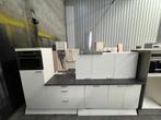 Nette Hoogglans Witte Keuken + Apparatuur + GEDEMONTEERD, Ophalen of Verzenden, Wit, Hout, Enkelwandige keuken