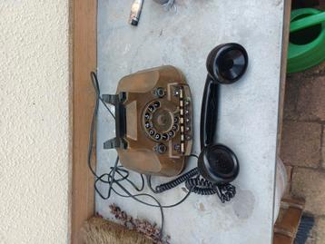 Vintage orginele  koperen telefoon zie foto's  beschikbaar voor biedingen