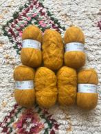 7 bollen okergele wol Phildar, Ophalen of Verzenden, Nieuw, Breien of Haken, Wol of Garen