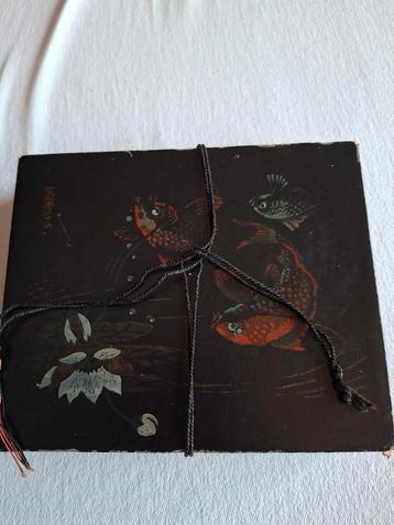 Vintage Kroontjespen Set in Lakdoos beschikbaar voor biedingen
