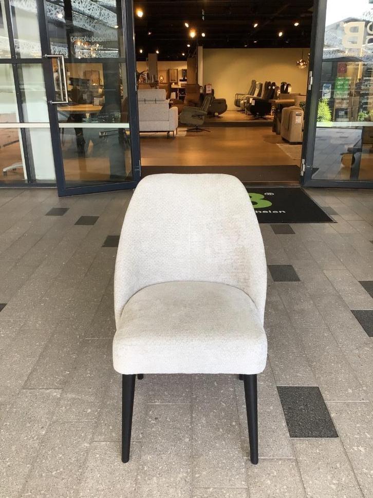 Buitenkans! Eetkamerstoel Maya, Huis en Inrichting, Stoelen, Zo goed als nieuw, Eén, Hout, Stof, Overige kleuren, Ophalen
