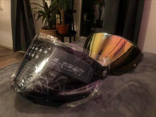LS2 MX701 gold en smoke vizier (20eu totaal!!), Motoren, Kleding | Motorhelmen, Systeemhelm, Overige merken, Tweedehands, Ophalen of Verzenden