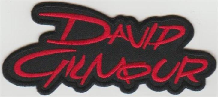 David Gilmour Pink Floyd stoffen opstrijk patch embleem, Verzamelen, Muziek, Artiesten en Beroemdheden, Nieuw, Kleding, Ophalen of Verzenden