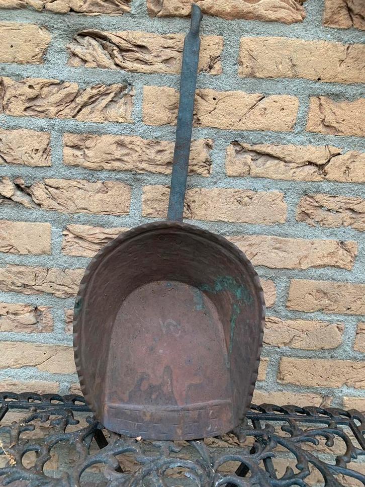 Antieke Koperen Schep / Blik, Antiek en Kunst, Antiek | Koper en Brons, Koper, Ophalen of Verzenden