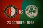 Feyenoord -Panathinaikos Business seats /Vip 23-10-om 18. 45, Tickets en Kaartjes, Sport | Voetbal, Oktober, Drie personen of meer