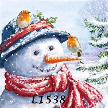 Servetten decoupage/bullet journal – KERST/Winter – L1538 beschikbaar voor biedingen