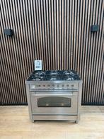 Zeer mooie Rvs Boretti Fornuis 6-pits (Gratis bezorgen), 60 cm of meer, Ophalen of Verzenden, Zo goed als nieuw, Gas