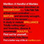 Marillion – A Handful Of Marbles CD Maxi / E.P. PROMO 2005💿, Cd's en Dvd's, 1 single, Verzenden, Zo goed als nieuw, Dance