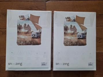 2x  Dekbedovertrek 1 Persoons 140x200/220 cm + kussensloop beschikbaar voor biedingen