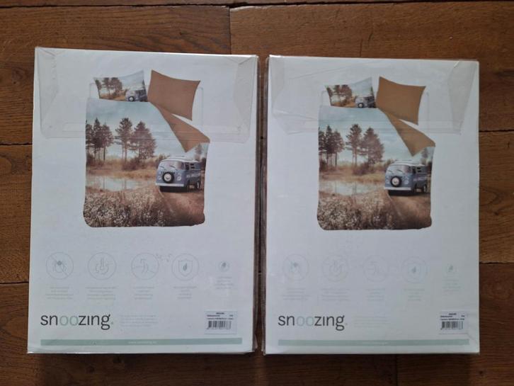 2x  Dekbedovertrek 1 Persoons 140x200/220 cm + kussensloop, Huis en Inrichting, Slaapkamer | Beddengoed, Nieuw, Dekbedovertrek