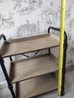 2 Trolleys - Bijzettafels - 58x40x28cm, Ophalen, Gebruikt