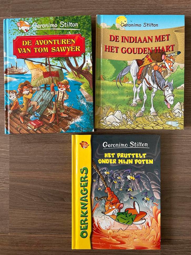 Geronimo Stilton Boeken - Avontuur voor Jong en Oud!, Boeken, Kinderboeken | Jeugd | onder 10 jaar, Gelezen, Fictie algemeen, Ophalen of Verzenden