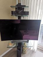 tv audio meubel uniek design draaibaar, Ophalen, Gebruikt, 50 tot 100 cm, Glas