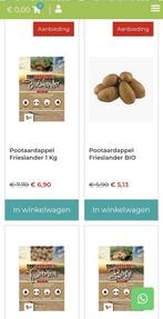 Pootaardappelen nu 15% korting, Tuin en Terras, Bloembollen en Zaden, Ophalen
