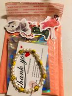 Handgemaakte Smiley Armband, Sieraden, Tassen en Uiterlijk, Armbanden, Verzenden, Geel, Nieuw, Elastiek