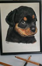 Pasteltekening met echtheid certificaat, Ophalen of Verzenden, Nieuw, Schilderij, Minder dan 50 cm