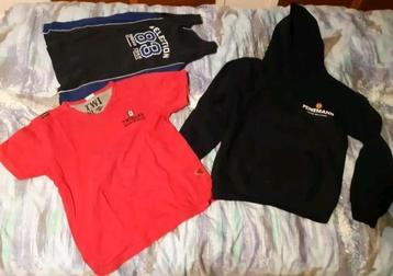 Hoody (nooit gedragen), t-shirt Twinlife & hemd ZGAN, mt 140 beschikbaar voor biedingen