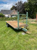Platte wagen voor achter de trekker., Zakelijke goederen, Agrarisch | Werktuigen, Ophalen, Veehouderij, Transport