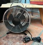 Retro tafel ventilator zwart chroom, Ophalen of Verzenden, Zo goed als nieuw, Tafelventilator