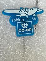 Fokker F-36 CO-OP Speldje, Ophalen of Verzenden, Gebruikt, Transport, Speldje of Pin