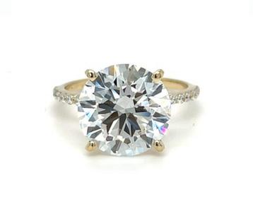 Geel gouden ring met diamant 3.23ct/ certificaat IGI/ nieuw! beschikbaar voor biedingen